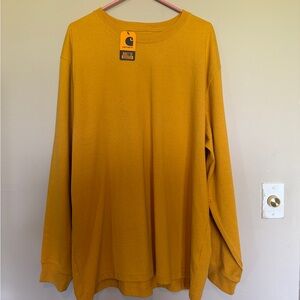 NWT Carhartt Men’s Long-Sleeve Tee — Mustard Yellow XL
